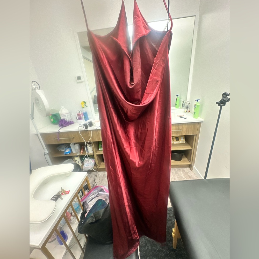 H&M Divided Burgundy Dress